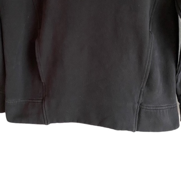 LULULEMON ATHLETICA Fleece Please Pullover Hooded Sweatshirt Black size 4 - Picture 8 of 16